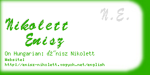 nikolett enisz business card